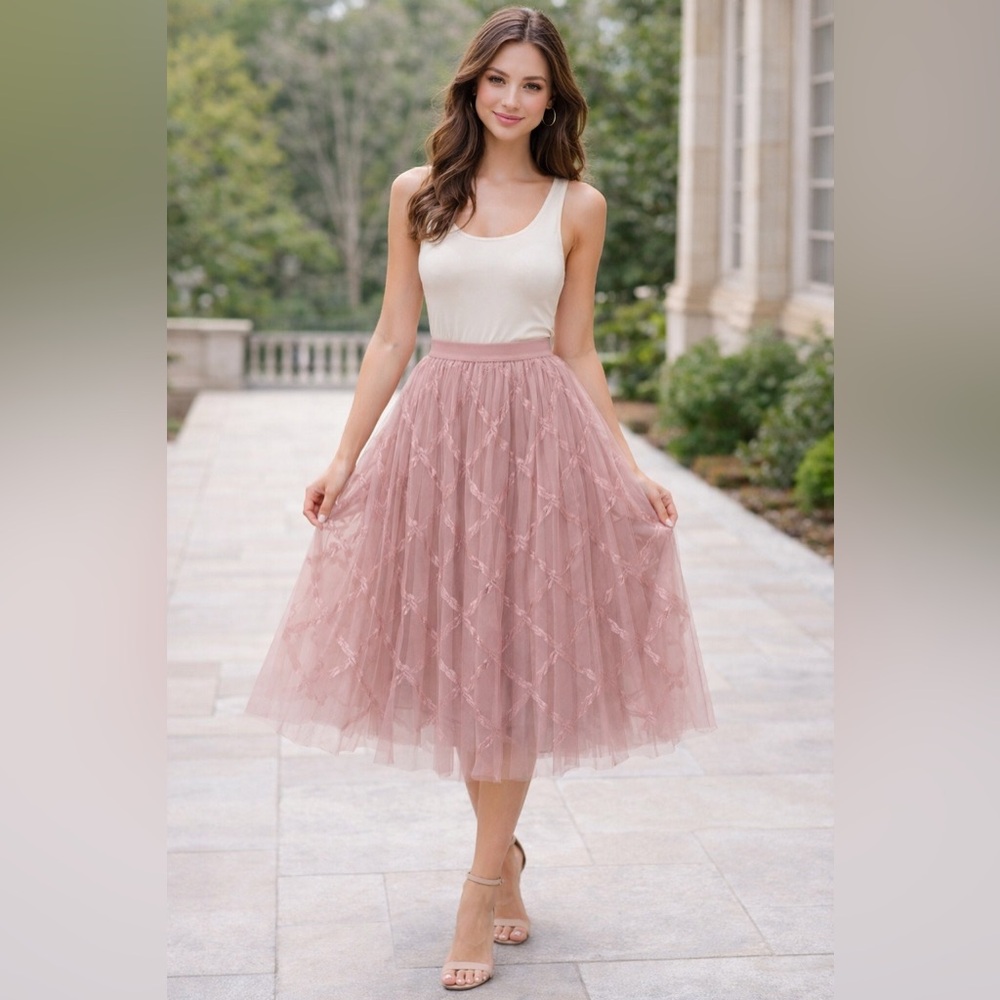 Metro Wear Blush A-Line Skirt